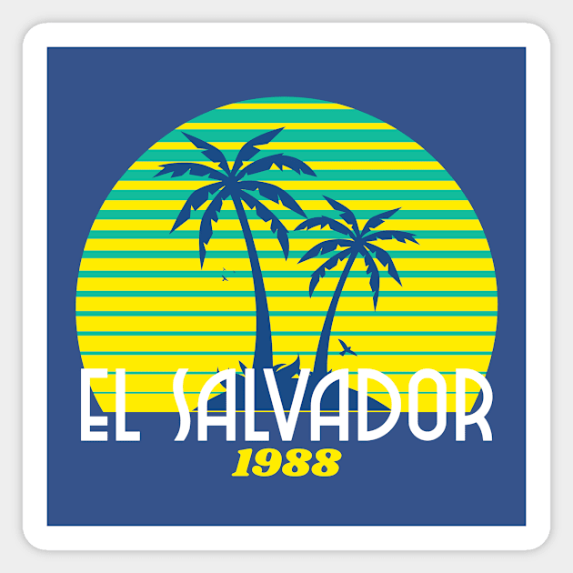 El Salvador Sticker by Tip Top Tee's